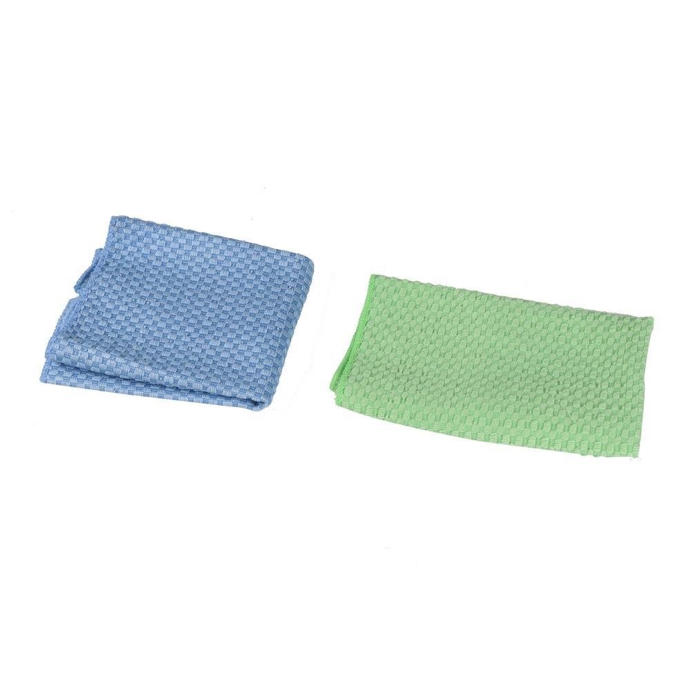 Multipurpose Microfiber Cleaning Cloth Acco 30X30Cm 2 Pcs Blue/Green