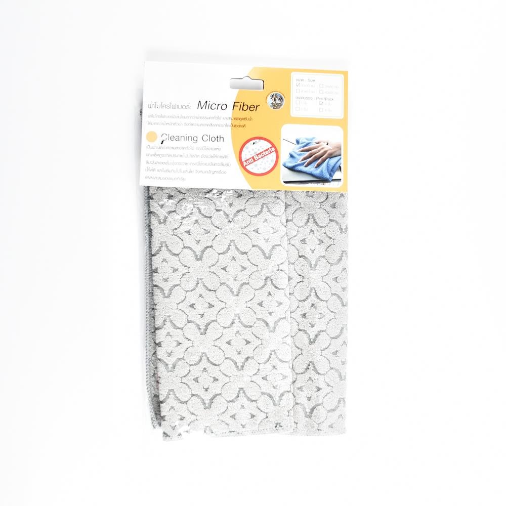 Microfiber Cleaning Cloth Acco Terryc-F 30X30Cm 2Pcs Grey