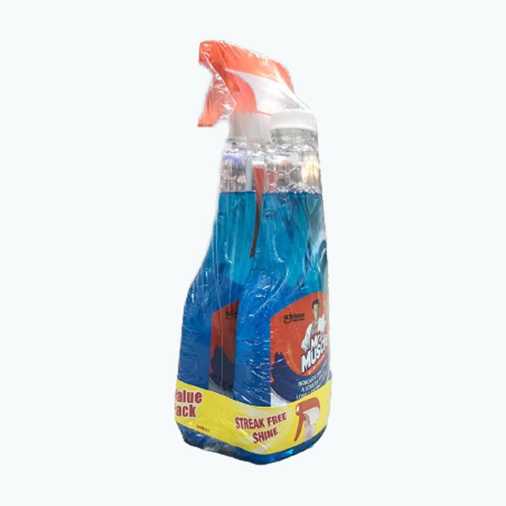 Mr Muscle Glass Cleaner Active 500Ml Value Pack